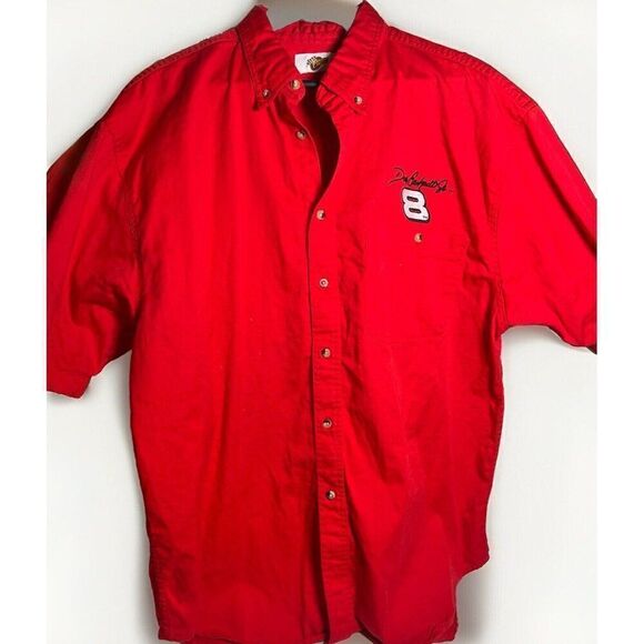VTG Dale Earnhardt #3 Nascar Red Button-Down Shirt Size XXL 2XL.    W - Picture 1 of 6